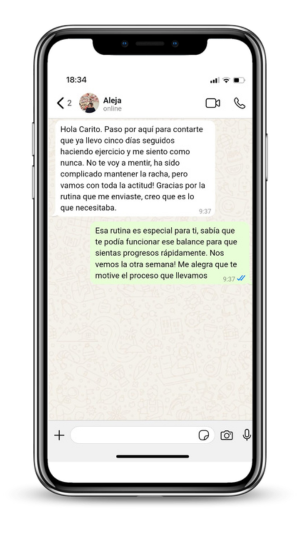 Testimonio de cliente Alejandra