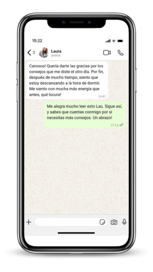Testimonio de cliente Laura